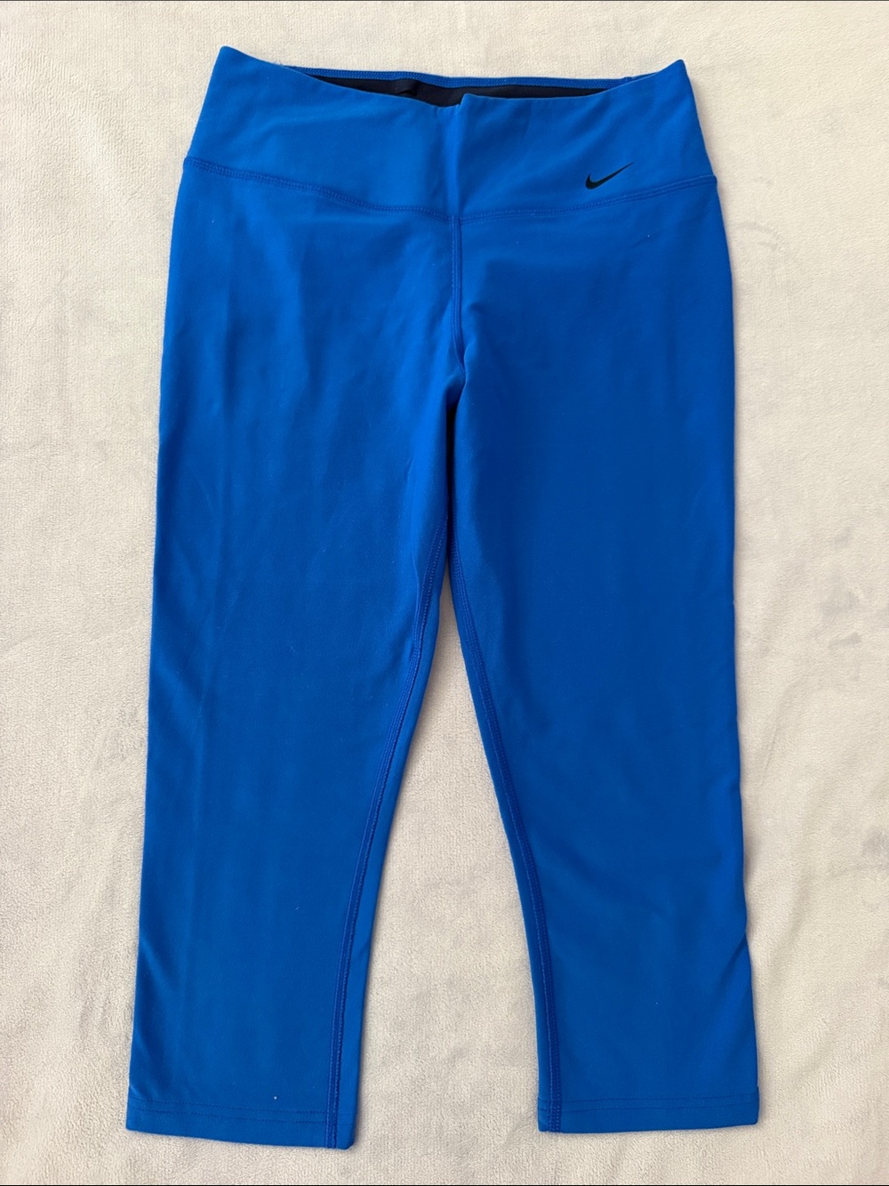 Nike Dri-Fit Blue Athletic Capri Leggings- Small